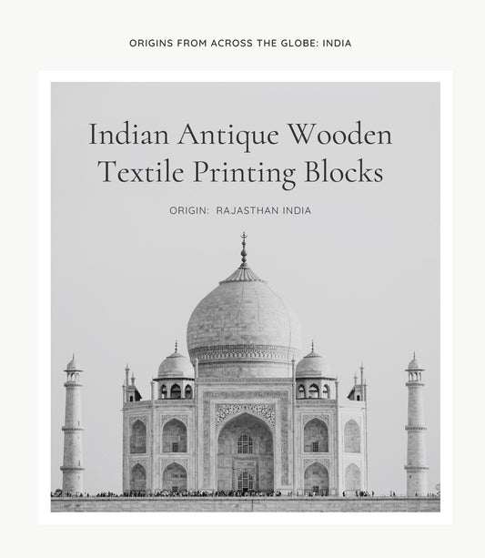 ORIGIN: INDIA - Indian Antique Wooden Textile Printing Blocks