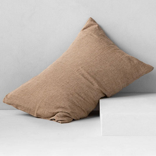 Basix Linen Pillowcase - Brun