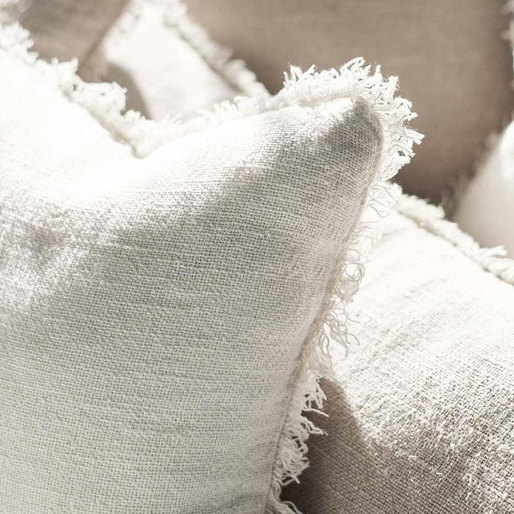 Bedouin Linen Cushion - Ivory