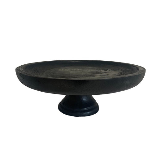 Black Pedestal Offering Plate