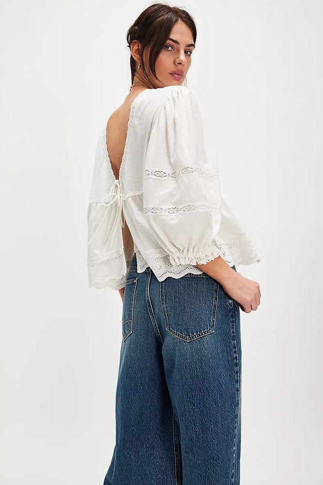 Bowie Reversible Top - Ivory