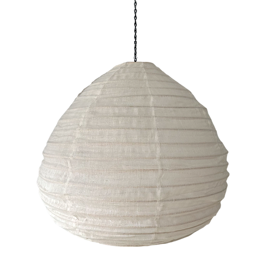 Eero Pear Cotton Pendant - White