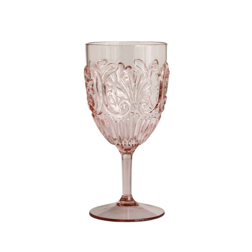 Flemington Pink Acrylic Wine Glass at St Barts AU