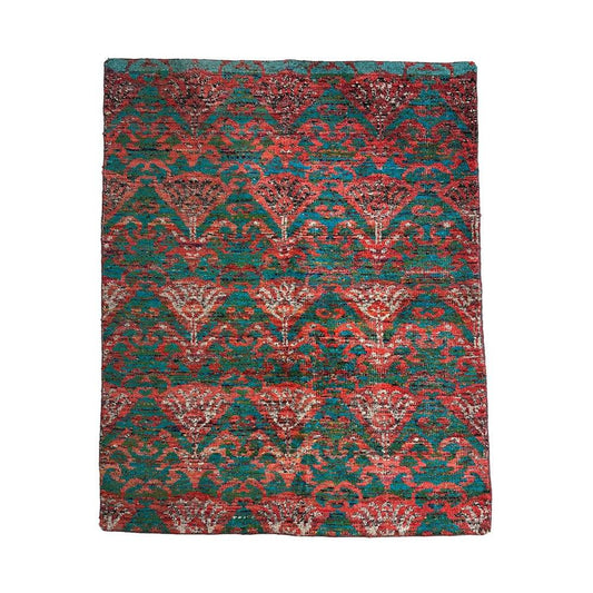 Hand Woven Multi Coloured Cotton Moroccan Rag Rug - 20