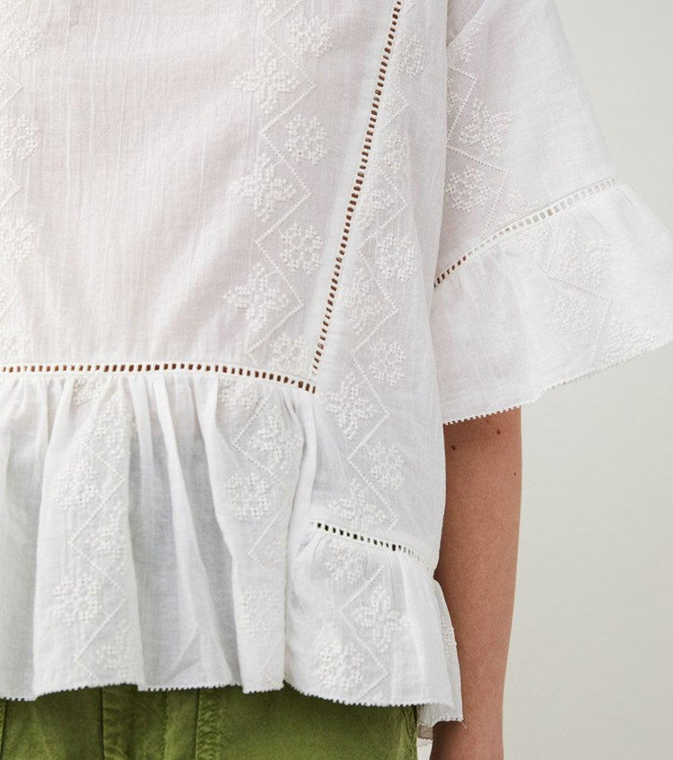 Helen Blouse - Light Chalk