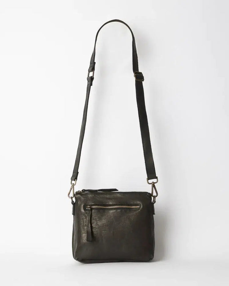 Large Essential Leather Pouch - Black