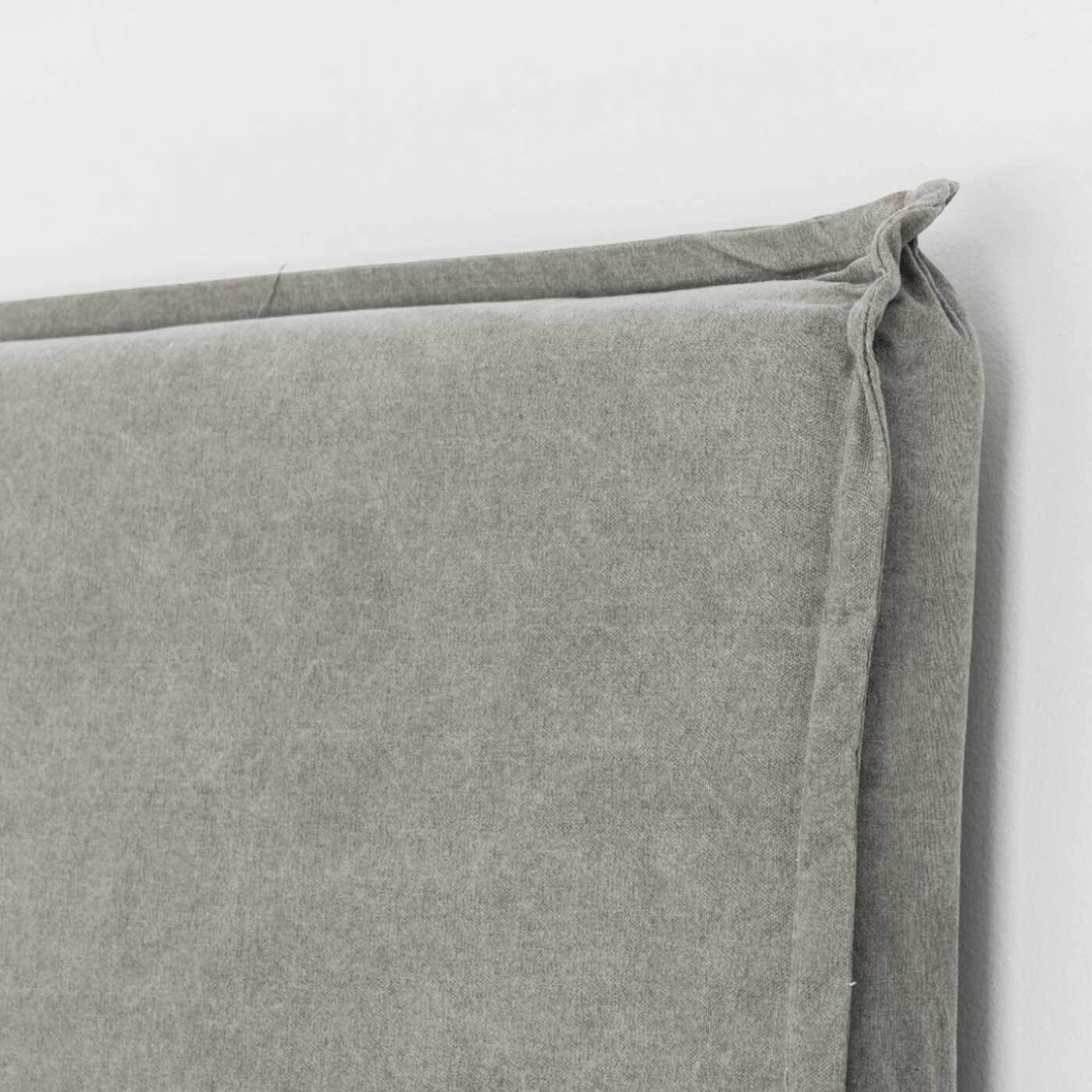 Lyra Bedhead - Light Grey Canvas