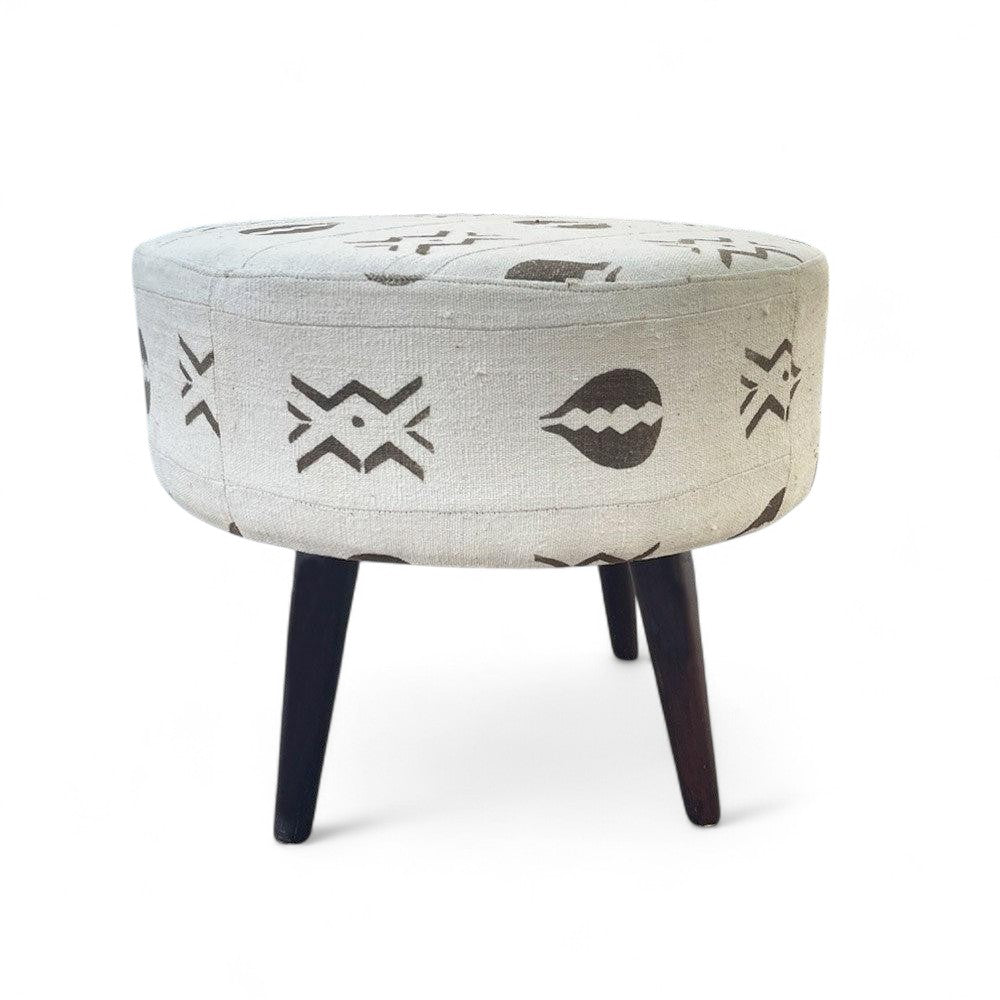 Mali Mud Cloth Ottoman w Legs