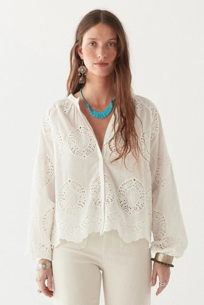 Margaret Blouse - Bath Rose