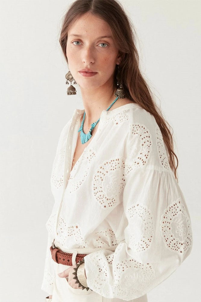 Margaret Blouse - Bath Rose