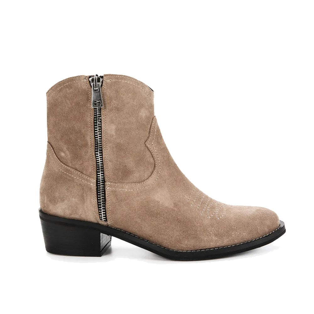 Morgan Boot Suede - Biscuit Suede