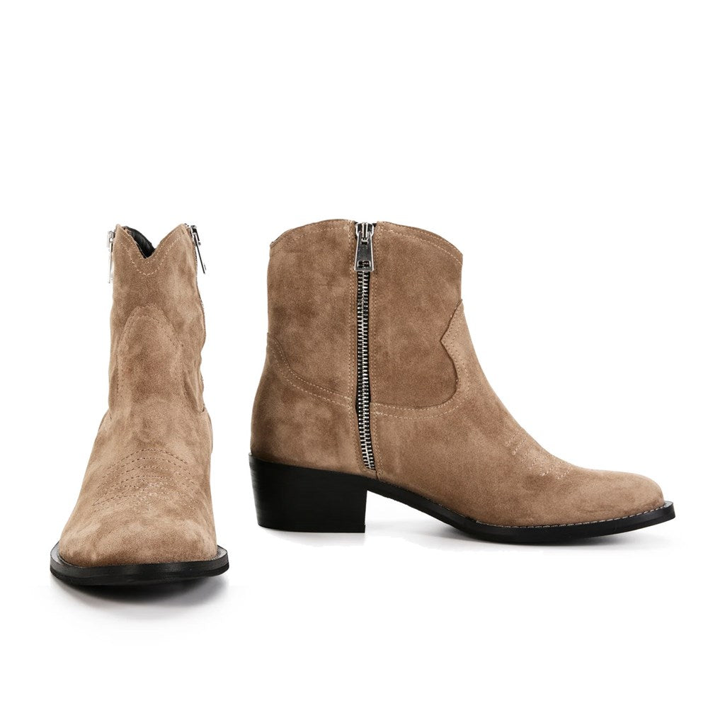 Morgan Boot Suede - Biscuit Suede