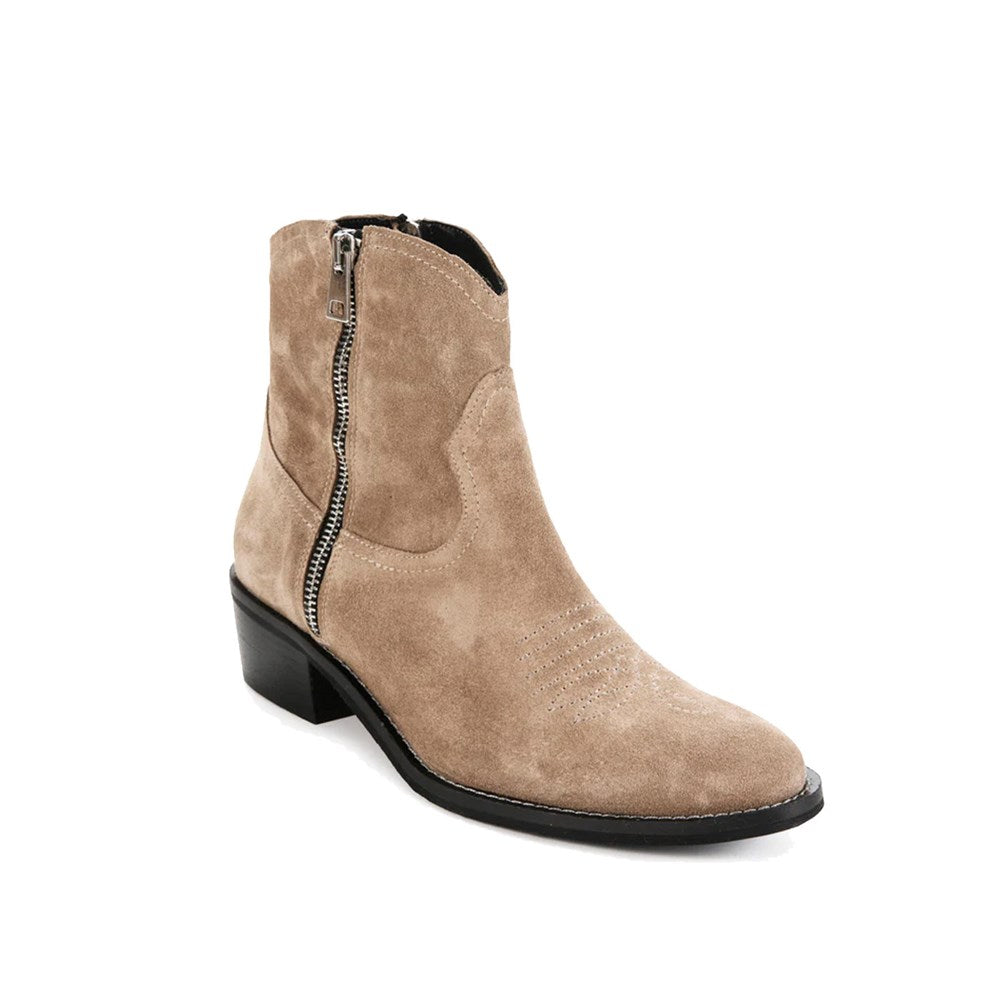 Morgan Boot Suede - Biscuit Suede
