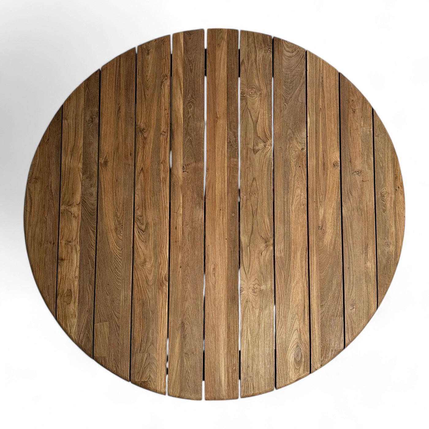 Neve Outdoor Round Teak Dining Table 160cm - Seats 4-6