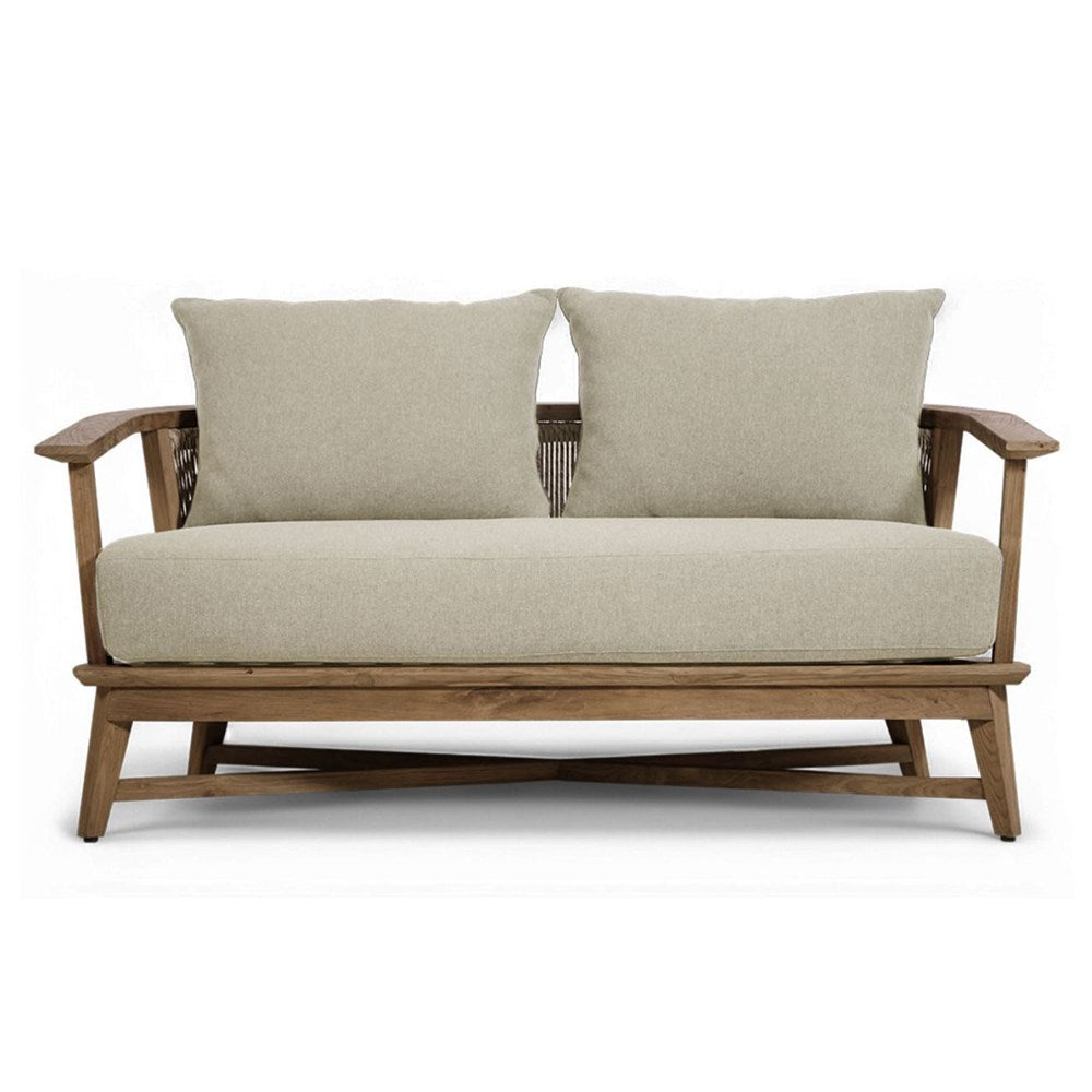 Oscar Outdoor Teak 2 Seater Lounge