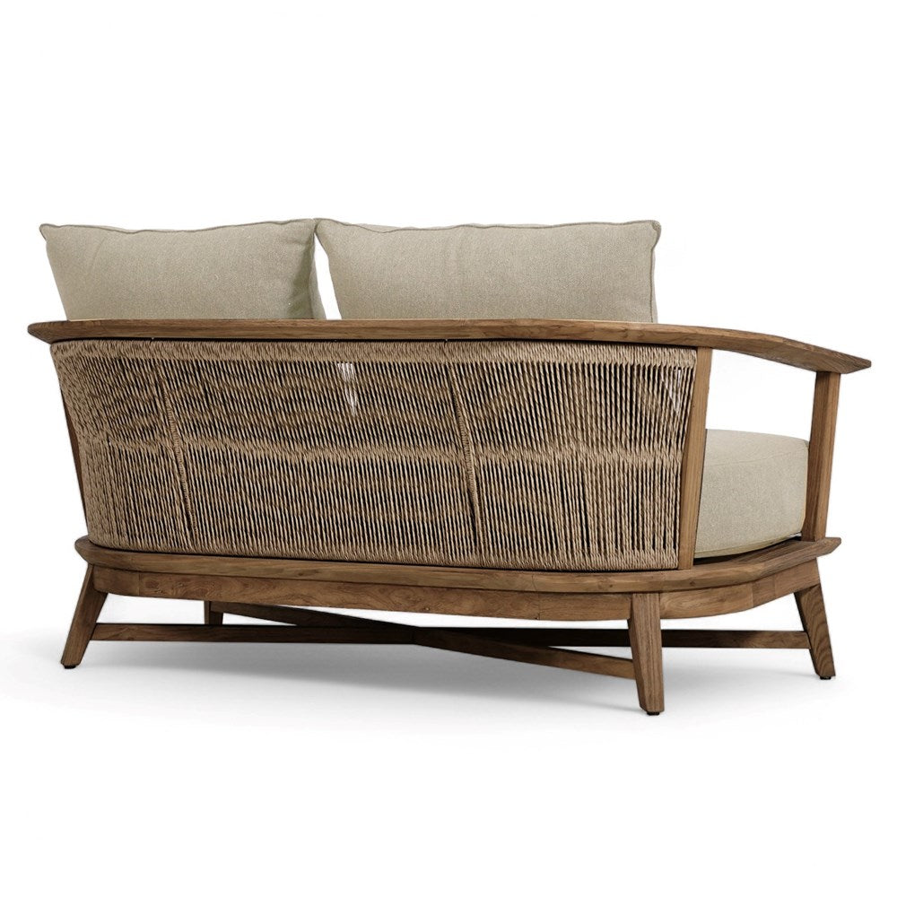 Oscar Outdoor Teak 2 Seater Lounge