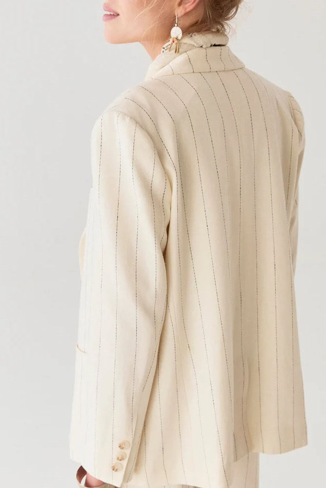 Paddy Jacket - Ecru Stripes