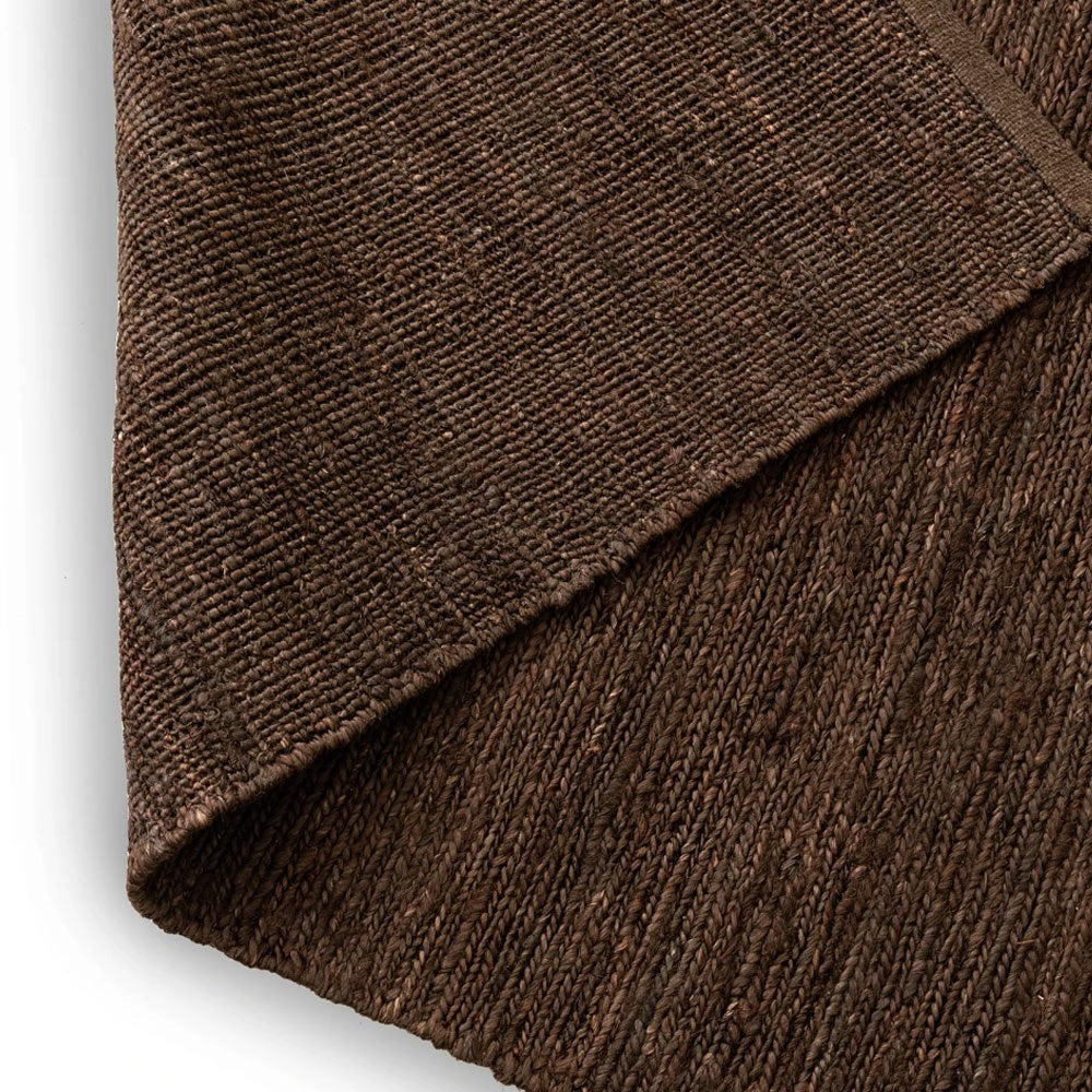 Paris Jute Weave Rug - Dark Brown