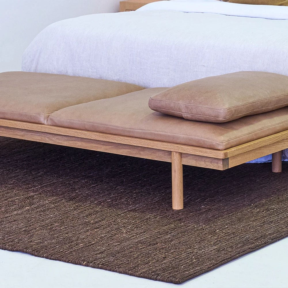 Paris Jute Weave Rug - Dark Brown