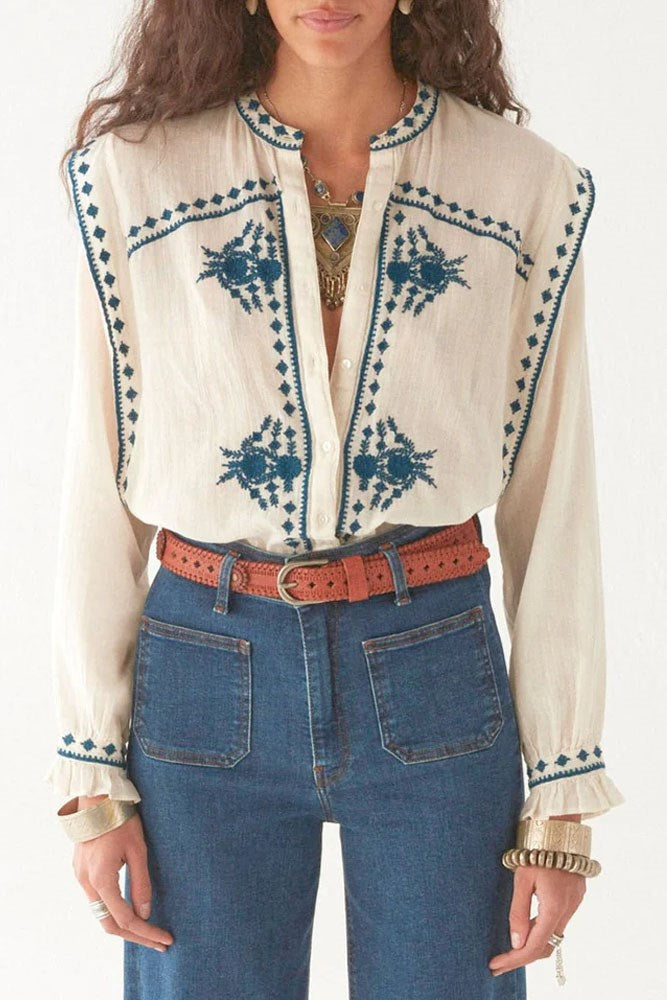 Philippa Blouse - Panna Cotta
