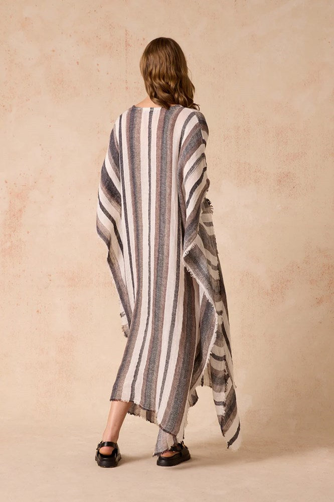Polla Maxi Dress - Dark Chocolate Stripe