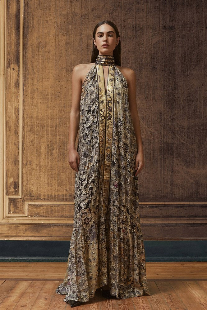 Sheela Dress - Gold Combo