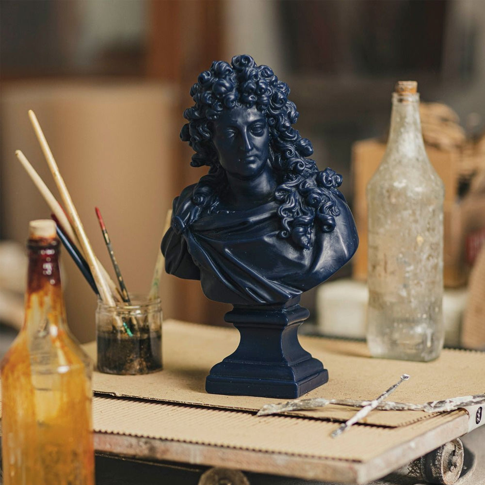 Trudon Louis XIV Bust - Navy Blue