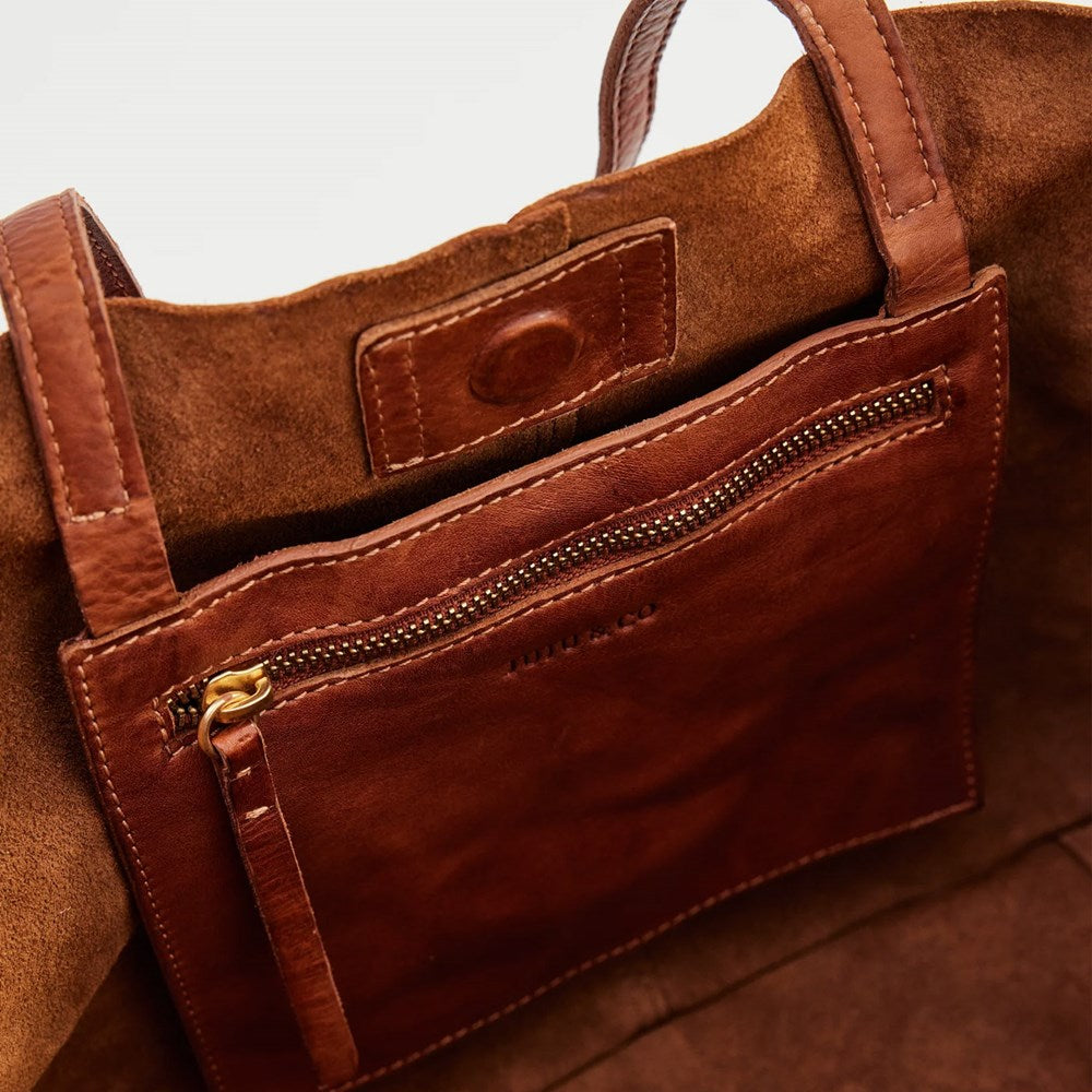 Tumbled Baby Unlined Tote - Tan