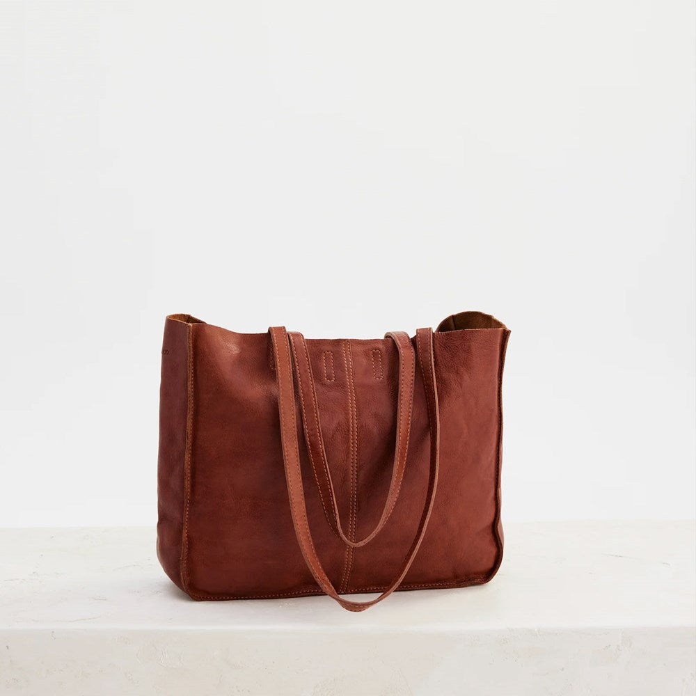 Tumbled Baby Unlined Tote - Tan