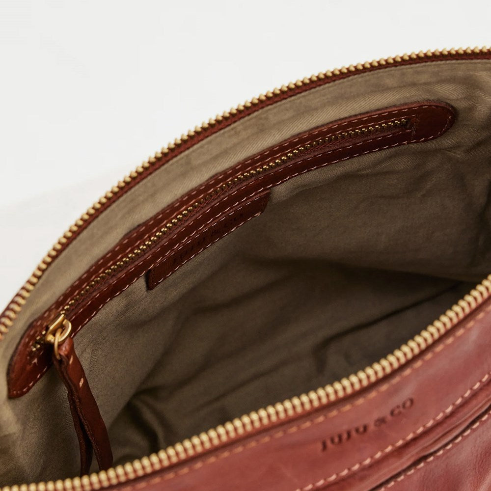 Tumbled Large Esstenial Pouch - Tan