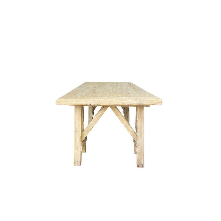 2m Siena Raw Elm Dining Table or Desk - Seats:4