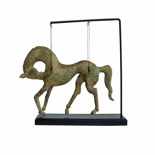 Cheval Bronze Hanging Horse
