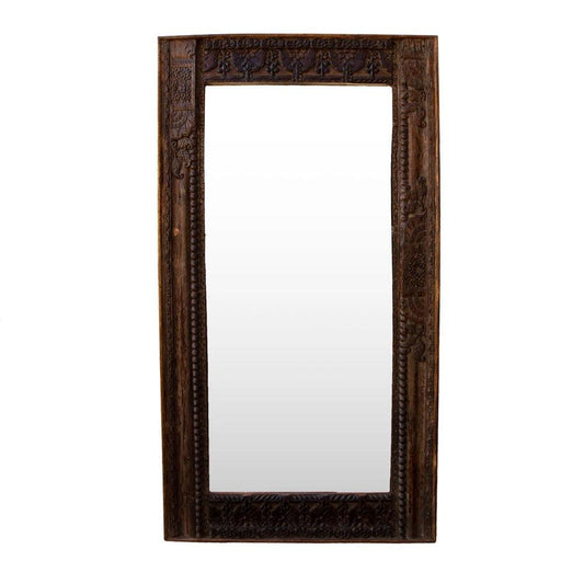 Indian Carved Door Frame Mirror