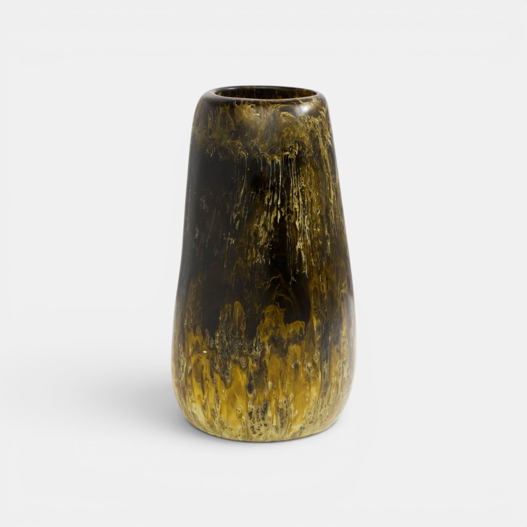 Grand Pebble Vase - Malachite