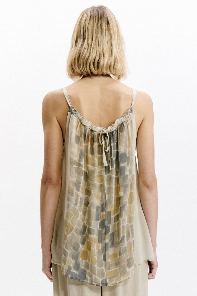 Abstract Print Top - Rope