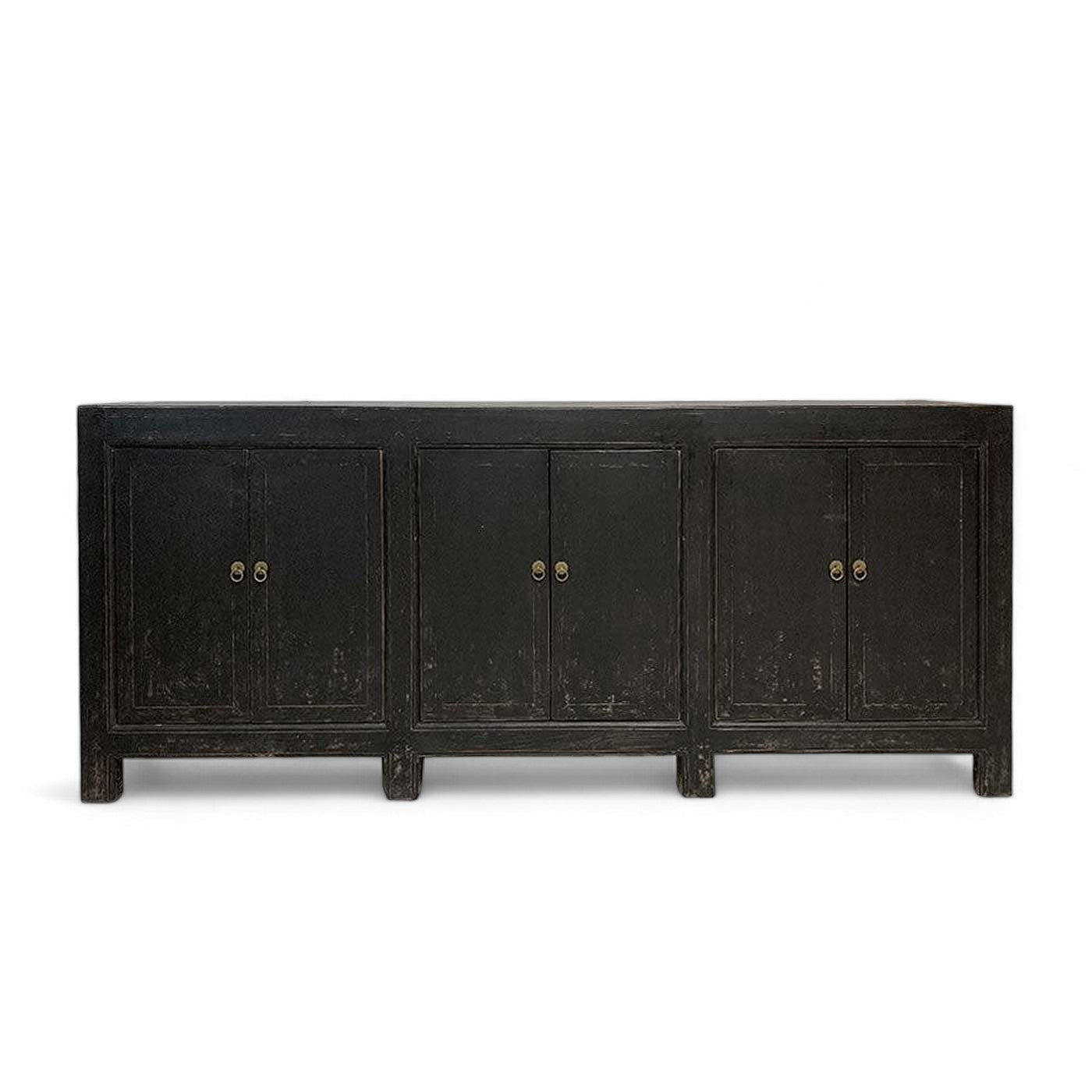 Ada Black Rustic Timber Sideboard