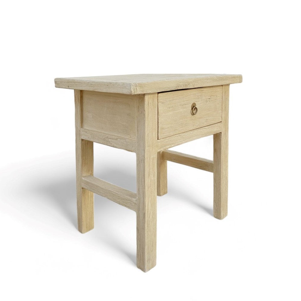 Adele 1 Draw Elm Bedside Table