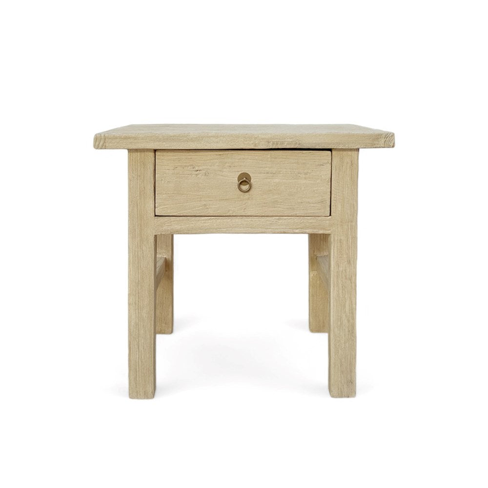 Adele 1 Draw Elm Bedside Table