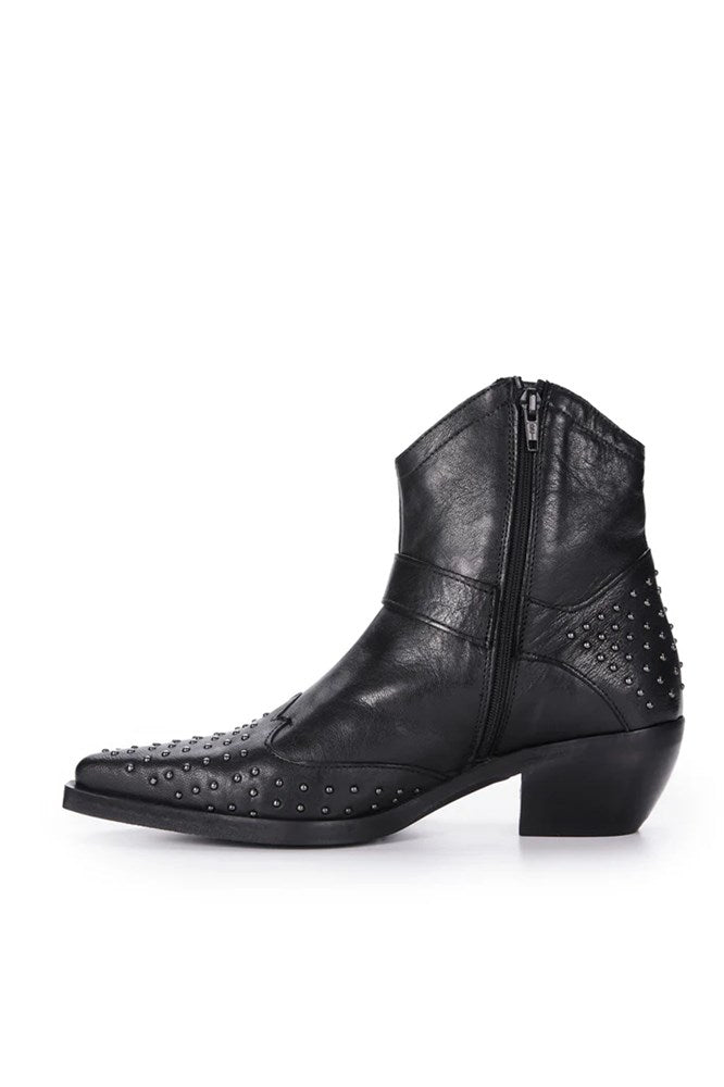 Alamo Studded Boot - Black