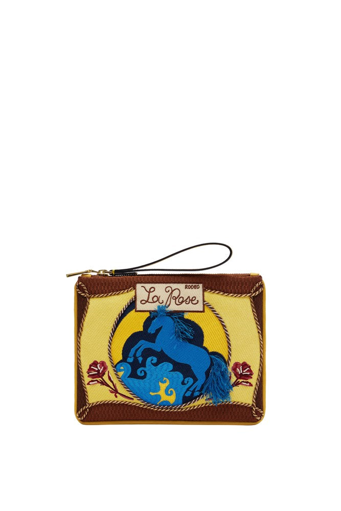 Ace Horse Embellished Clutch - Alemais