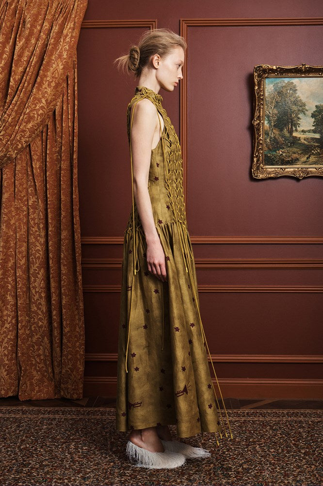 Astro Gown Olive - Alemais