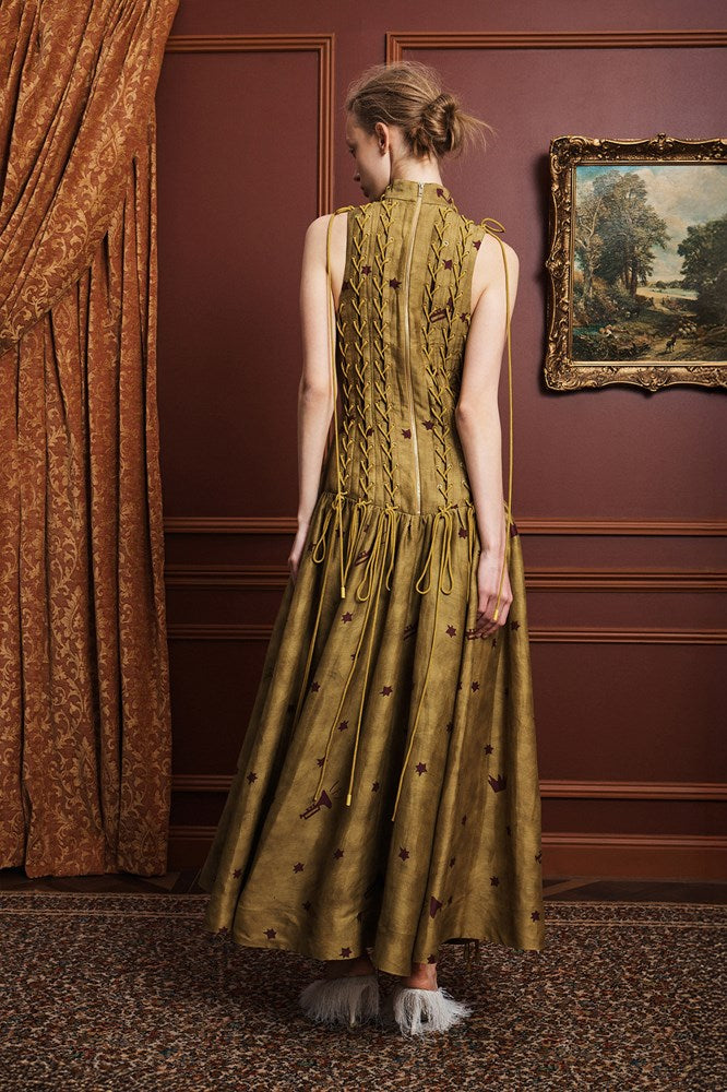 Astro Gown Olive - Alemais