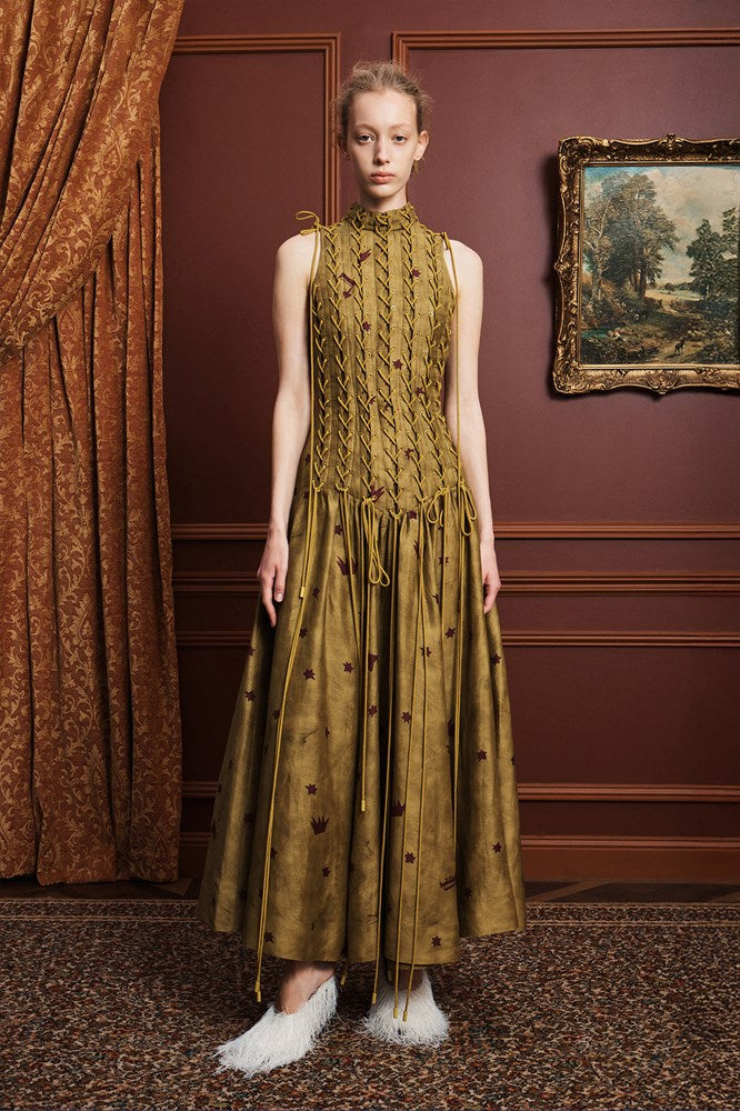 Astro Gown Olive - Alemais