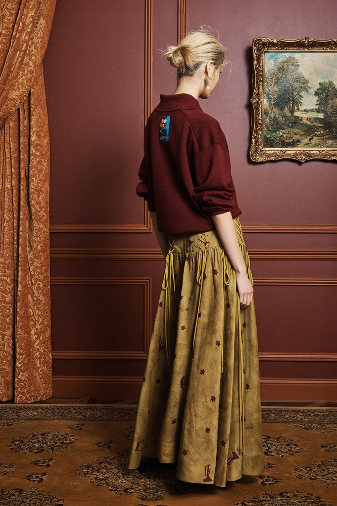 Astro Skirt Olive - Alemais