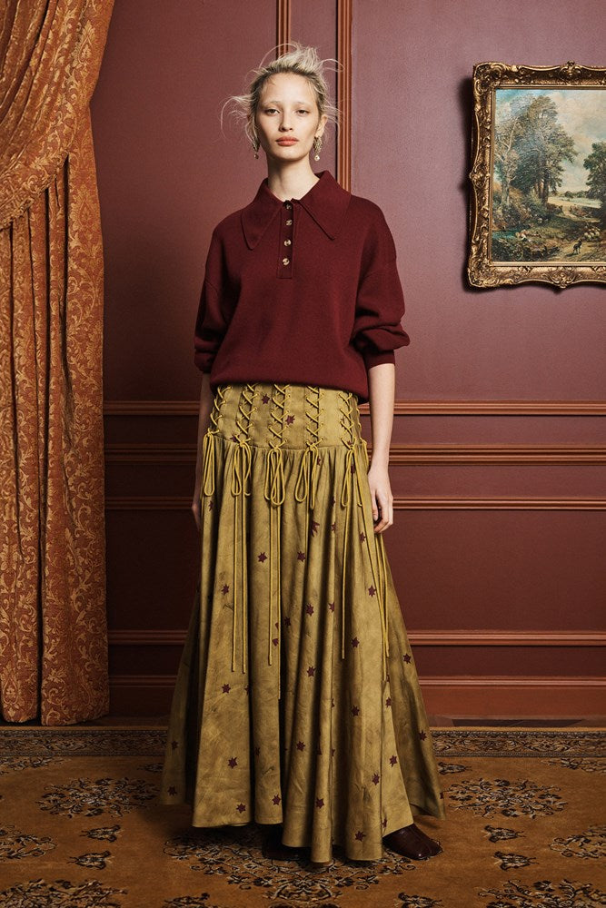 Astro Skirt Olive - Alemais