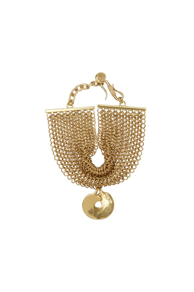 Atomic Chainmail Disc Bracelet - Alemais