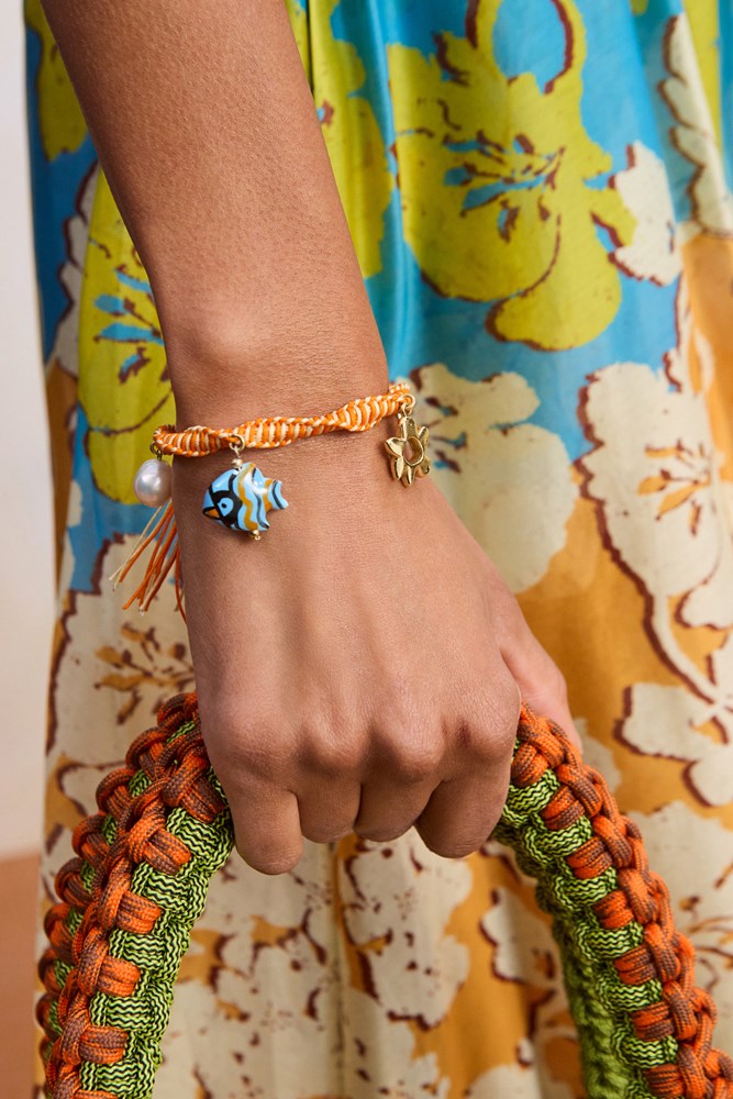 Calypso Macrame Charm Bracelet - Alemais