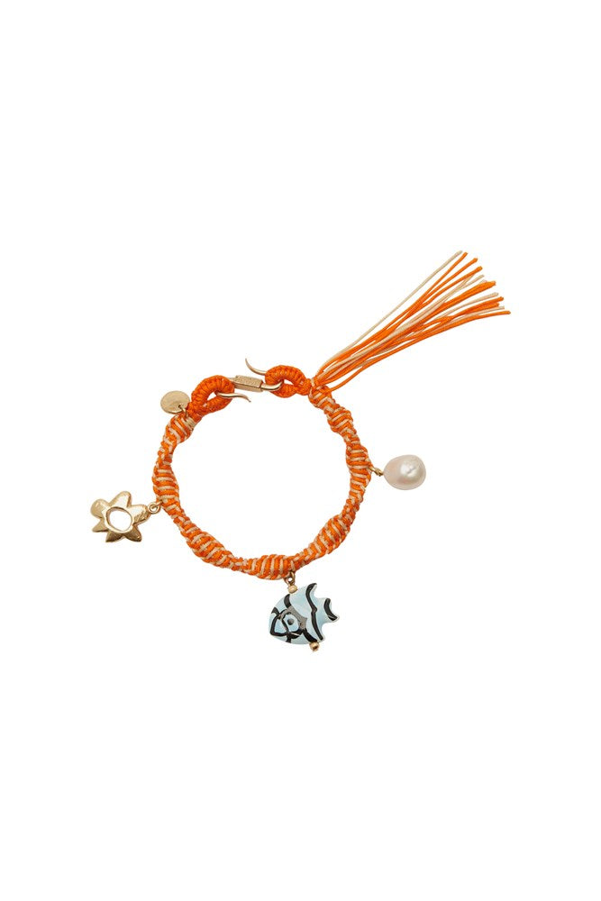 Calypso Macrame Charm Bracelet - Alemais