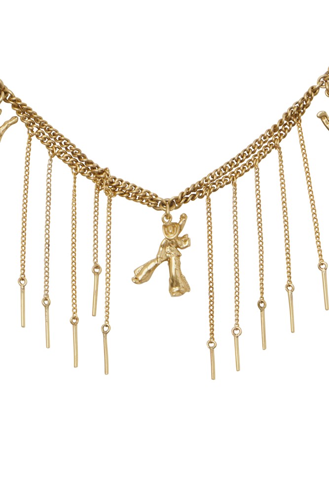 Django Charm Fringed Necklace - Alemais