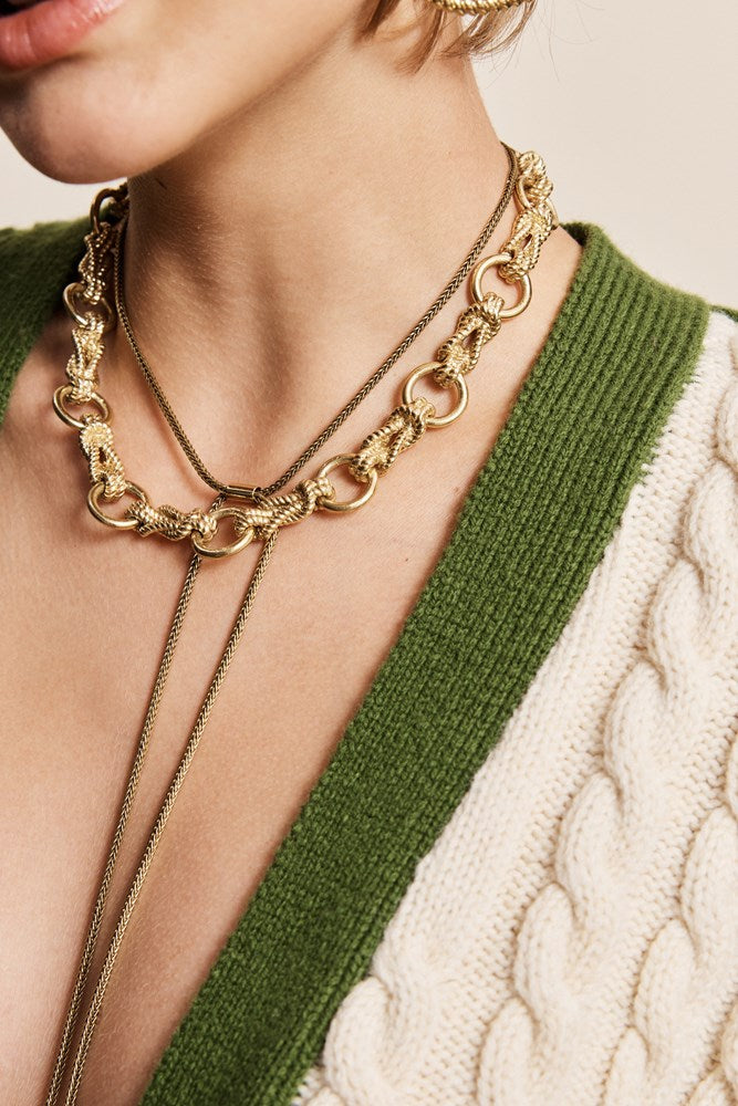 Django Rope Chain & Horse Necklace - Alemais